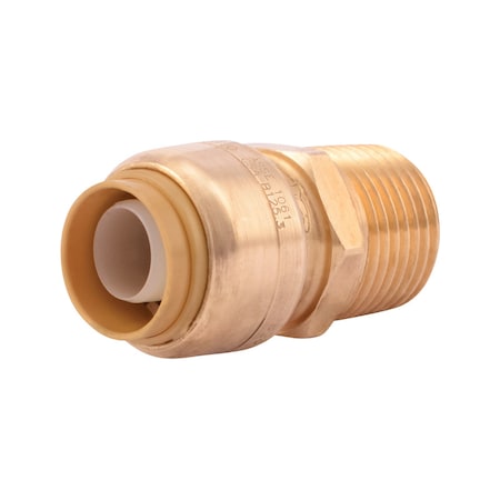 Sharkbite SharkBite Push to Connect 1/2 in. Male X 1/2 in. D Male Brass Adapter, PK4 U120LFA4